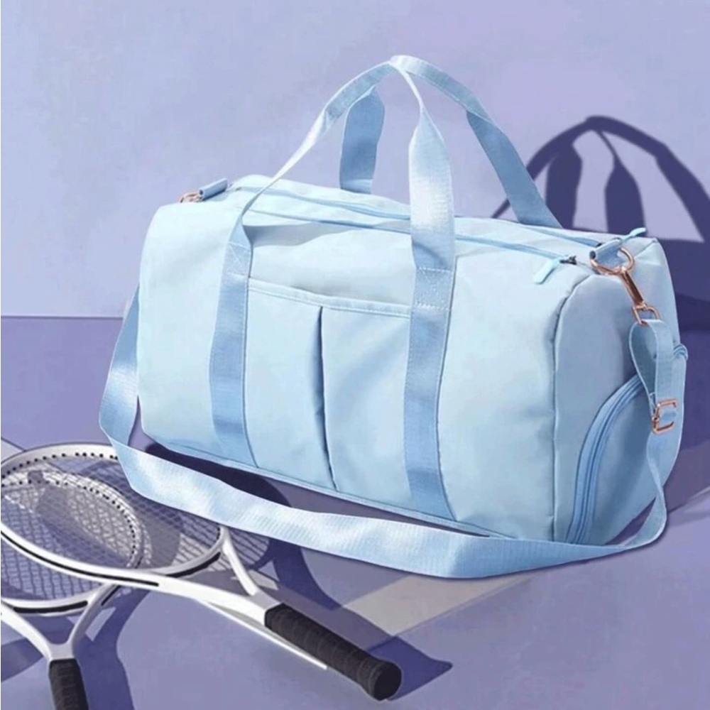 Light Blue Duffel Bag